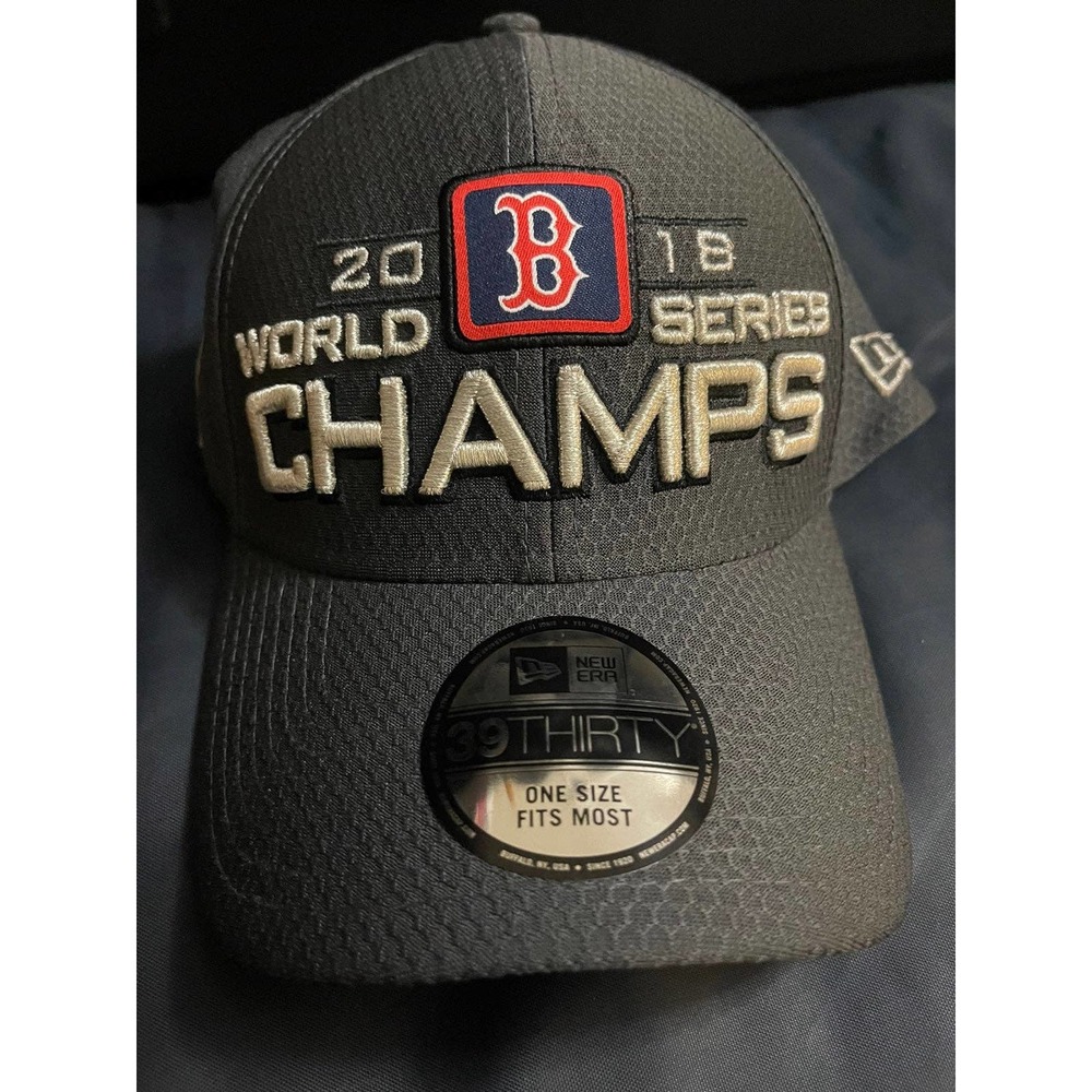 Boston Red Sox New Era 2018 World Series Champions Locker Room 39THIRTY Flex Hat